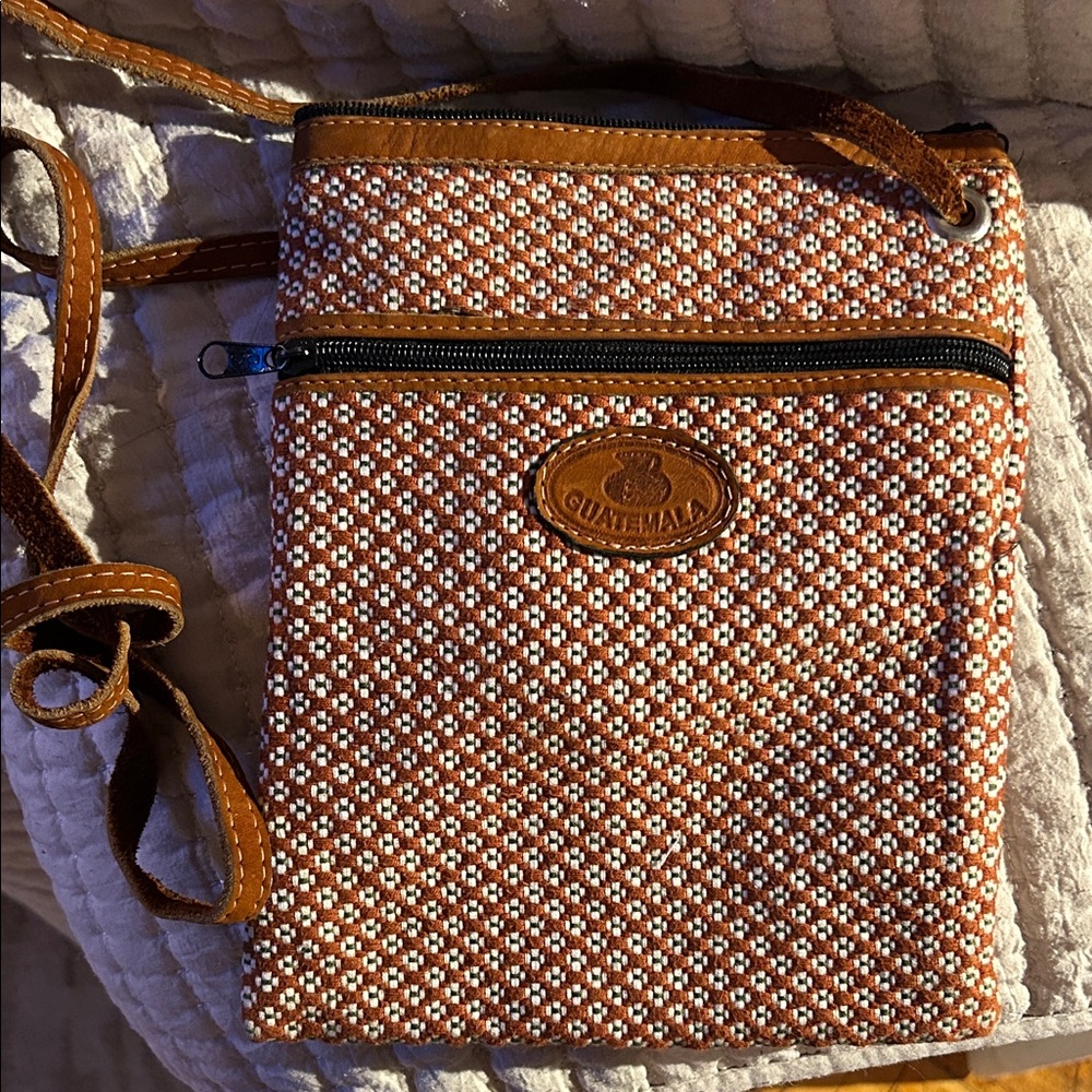 Authentic Embroidered Crossbody Bag